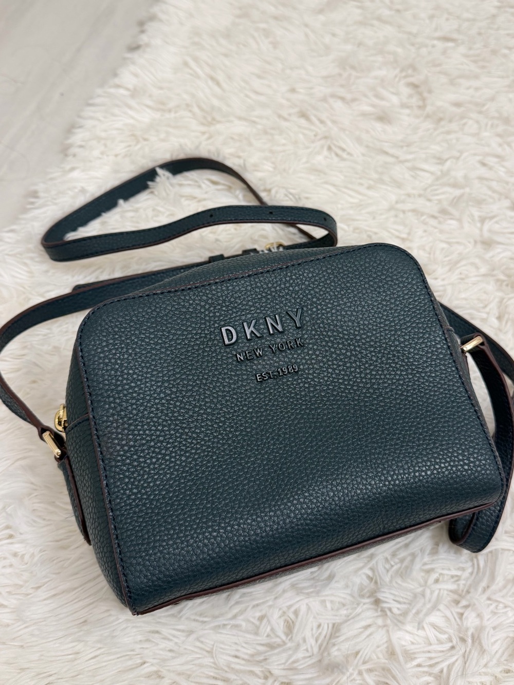 DKNY Noho Leather Top Zip Camera Bag